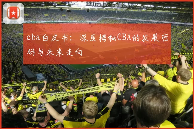 cba白皮书：深度揭秘CBA的发展密码与未来走向